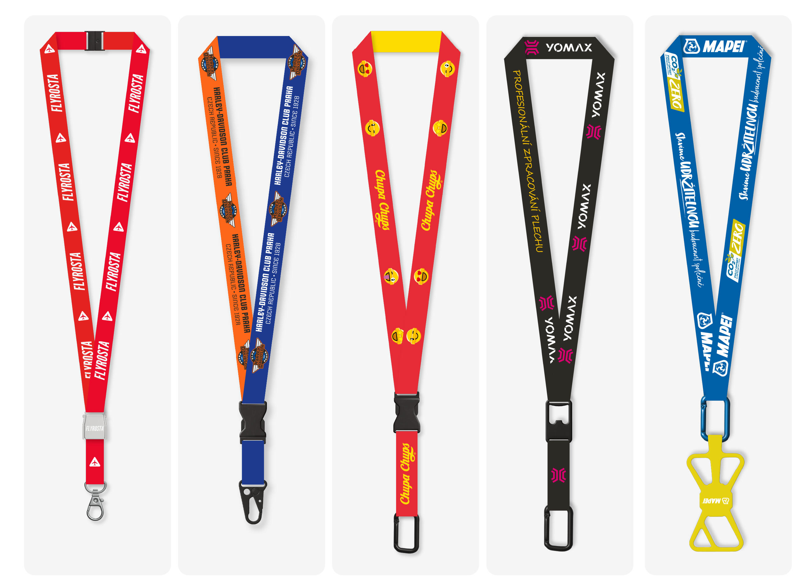 Prémiové lanyardy