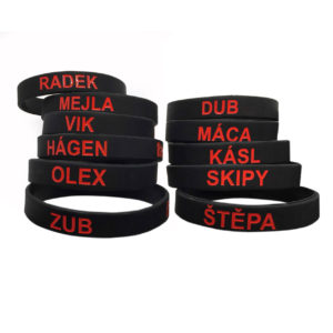 Gumové náramky na ruku, výroba silikonových náramků