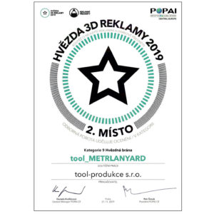 METRLANYARD - klíčenky a šňůrky na krk - lanyard - zakázková výroba - tool diplom - POPAI2019